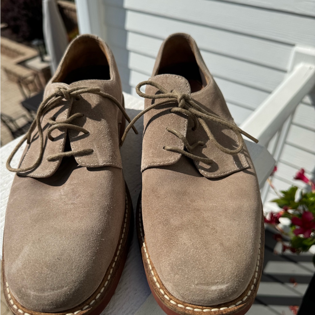 Men's Brooks Brothers Tan Suede Nubuck Shoes 11